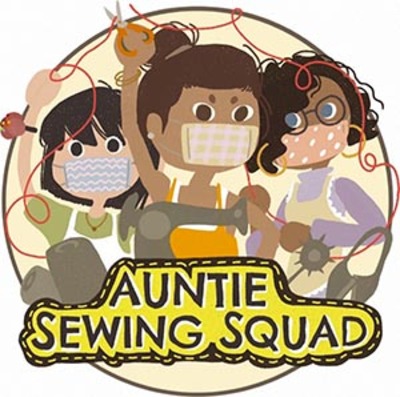 Auntie Sewing Squad Logo