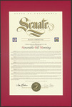 California State Senate Resolution Honoring Bill Monning by California State Senate Rules Committee