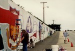 VPA Students Painting Mural