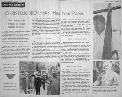 "Christian Brothers: Hear your Pope: Hermanos Cristianos: Escuchen a su"