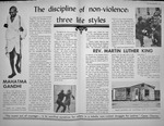 The Discipline of Nonviolence Three Lifestyles: La Disciplina de No-Violencia Tres Estilos de Vida