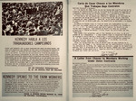 Kennedy Habla con Trabajadores Campesinos y Cartas: Kennedy Speaks to Farm Workers and Letters