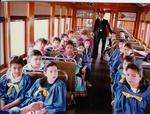 Vernon Elementary Students on Trolley