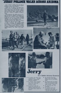 Jerry Pollock Walks Across Arizona: Jerry Pollock Camina por Arizona