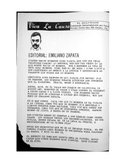 Editorial: Emiliano Zapata