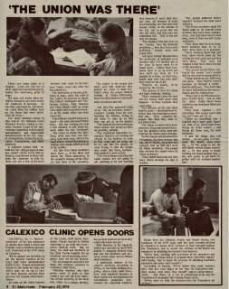 The Union was There & Calexico Clinic Opens its Doors: La Unión estuvo Allí y Clínica Calexico Abre sus Puertas