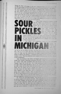 Sour Pickles in Michigan: Encurtidos Amargos en Michigan