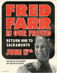 Fred Farr Is Our Friend, Campaign Poster by Fred S. Farr