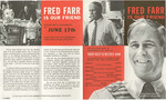 Fred Farr Is Our Friend, Campaign Brochure by Fred S. Farr