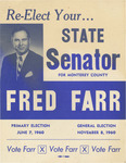 Re-Elect Your...State Senator for Monterey County, Fred Farr