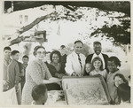 Fred Farr with a Group of Children and Adults in Pacific Grove, California