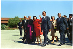 Lady Bird Johnson with Fred Farr, Secretary of the Interior Stewart Udall, California Governor Edmund 