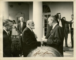 Ansel Adams Shaking Hands With President Lyndon B. Johnson