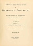 1910, History and Biographical Records of Monterey and San Benito Counties, Vol. II, J.M. Guinn