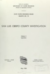 1958 - DWR Bulletin No. 18, San Luis Obispo County Investigation, Volume II, Appendixes