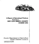 1951, San Luis Obispo Crop Report.
