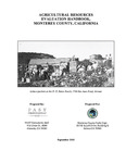 2011 - Agricultural Resources Evaluation Handbook, Monterey County, California