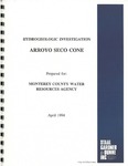 1994 - Hydrogeologic Investigation, Arroyo Seco Cone