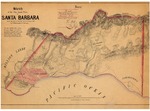 1853 - Sketch of the City Land Claim of Santa Barbara, V. Wackenreuder