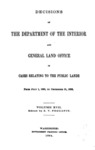 1894 - Decisions of Department of Interior and General Land Office from July  1, 1893 to December  31, 1893