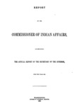 1860 - Report of the Commissioner of Indian Affairs for 1859
