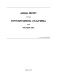 1864 November 1 - Houghton Annual Report, Surveyor General’s Report to Governor of California