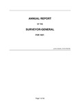 1858 January 7 - Brewster Annual Report Surveyor General’s Report (for 1857) to Governor of California