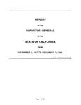 1867 November 1 - 1869 November 1, Bost Report (Statistics for 1867-1868 and 1868-1869), Surveyor General’s Report to Governor of California