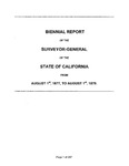 1877 August 1 - 1879 August 1, Minis Biennial Report, Surveyor General’s Report to Governor of California