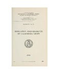 1945 - Irrigation Requirements of California Crops, Bulletin No. 51
