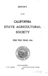 1907 -  Report of the California State Agricultural Society for 1906
