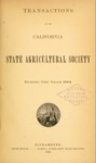 1885 - Report of the California State Agricultural Society for 1884