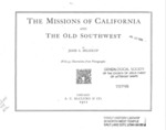 1912 - The missions of California and the old Southwest, Jesse S. Hildrup