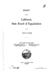 1917 and 1918, State Board of Equalization Report