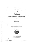1923 and 1924, State Board of Equalization Report