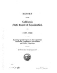 1927 and 1928, State Board of Equalization Report