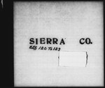 Twelfth Census of the United States: 1900, Schedule No. 1--Population, California, Sierra