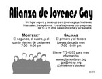 Gay Teen Alliance Flyer Spanish