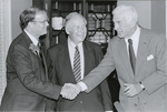 Sam Farr Shaking Hands with Speaker of the House Tom Foley During Farr's Swearing in Ceremony