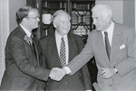 Sam Farr Shaking Hands with Speaker of the House Tom Foley During Farr's Swearing in Ceremony by Laura Patterson