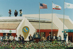 Bill Clinton on Stage at the CSUMB Inauguration Ceremony