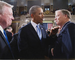 Sam Farr Speaking with Barack Obama, 2014